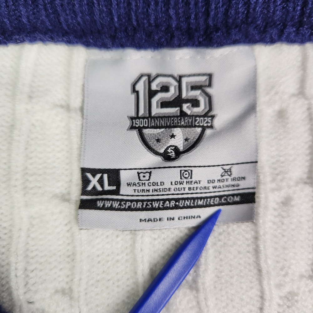 Chicago White Sox Sweater Mens XL White Sportswear Unlimited MLB Baseball Sports - Picture 2 of 7